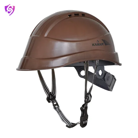 Karam Peakless Designed Safety Helmet with Slider type Adjustment and Y - type Chin Strap