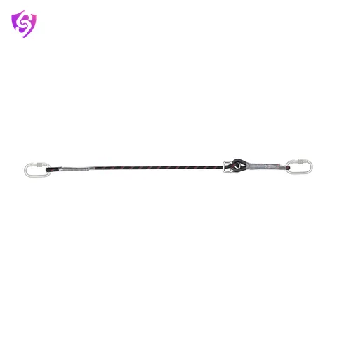 Karam Restraint Kernmantle Rope Adjustable Lanyard with Both Side Karabiner PN112