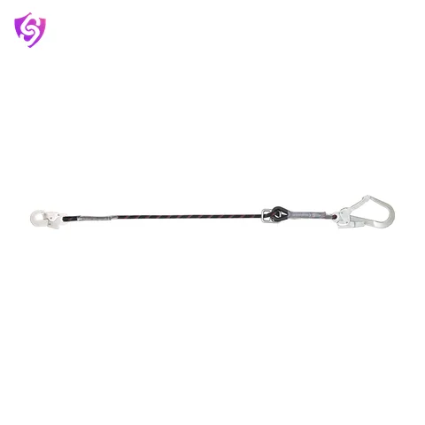 Karam Restraint Kernmantle Rope Adjustable Lanyard with One Side Hook PN121 and Other Side Hook PN131N