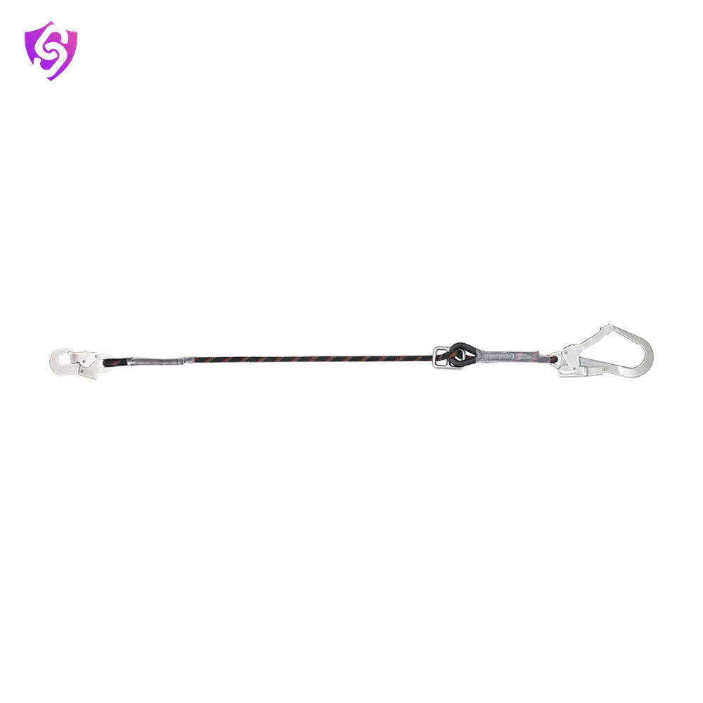 Karam Restraint Kernmantle Rope Adjustable Lanyard with One Side Hook PN121 and Other Side Hook PN131N