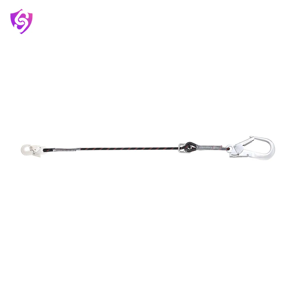 Karam Restraint Kernmantle Rope Adjustable Lanyard with One Side Hook PN121 and Other Side Hook PN136