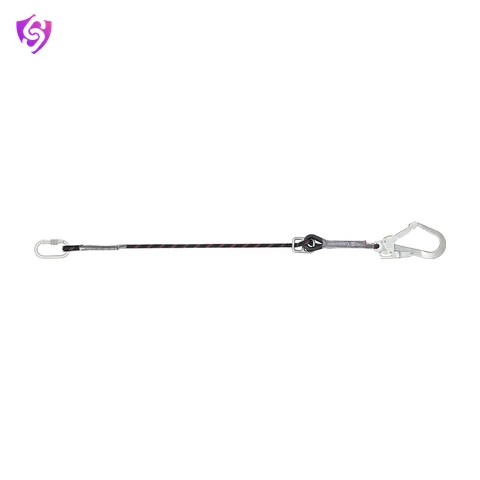 Karam Restraint Kernmantle Rope Adjustable Lanyard with One Side Karabiner PN112 and Other Side Hook PN131N
