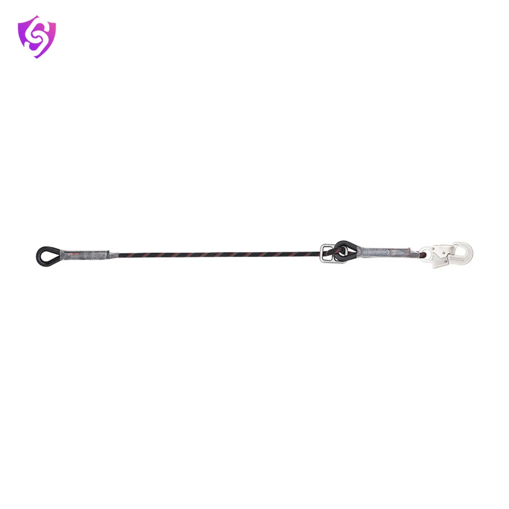 Karam Restraint Kernmantle Rope Adjustable Lanyard with One Side Loop and Other Side Hook PN121