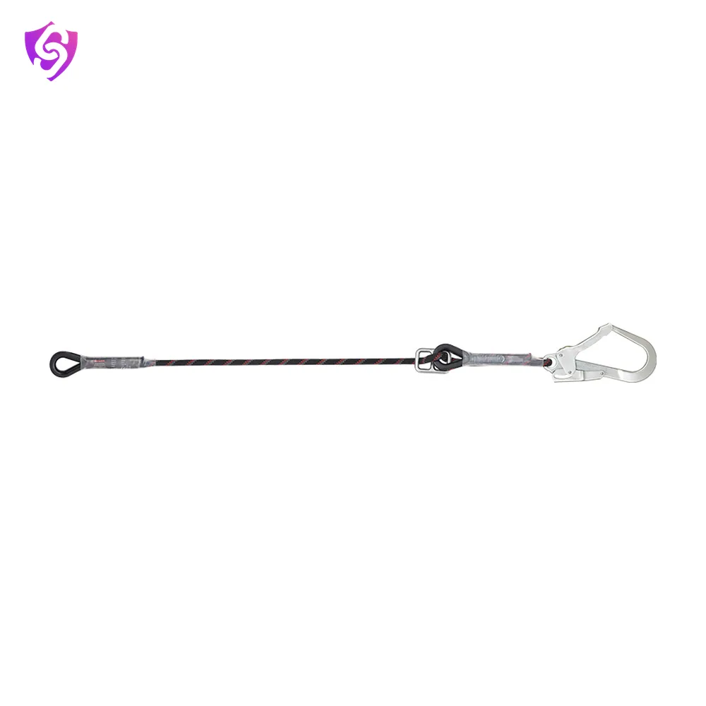 Karam Restraint Kernmantle Rope Adjustable Lanyard with One Side Loop and Other Side Hook PN131N