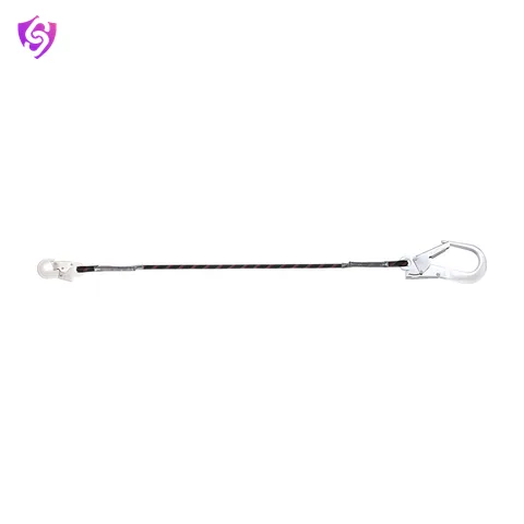 Karam Restraint Kernmantle Rope Lanyard with One Side Hook PN121 and Other Side Hook PN136