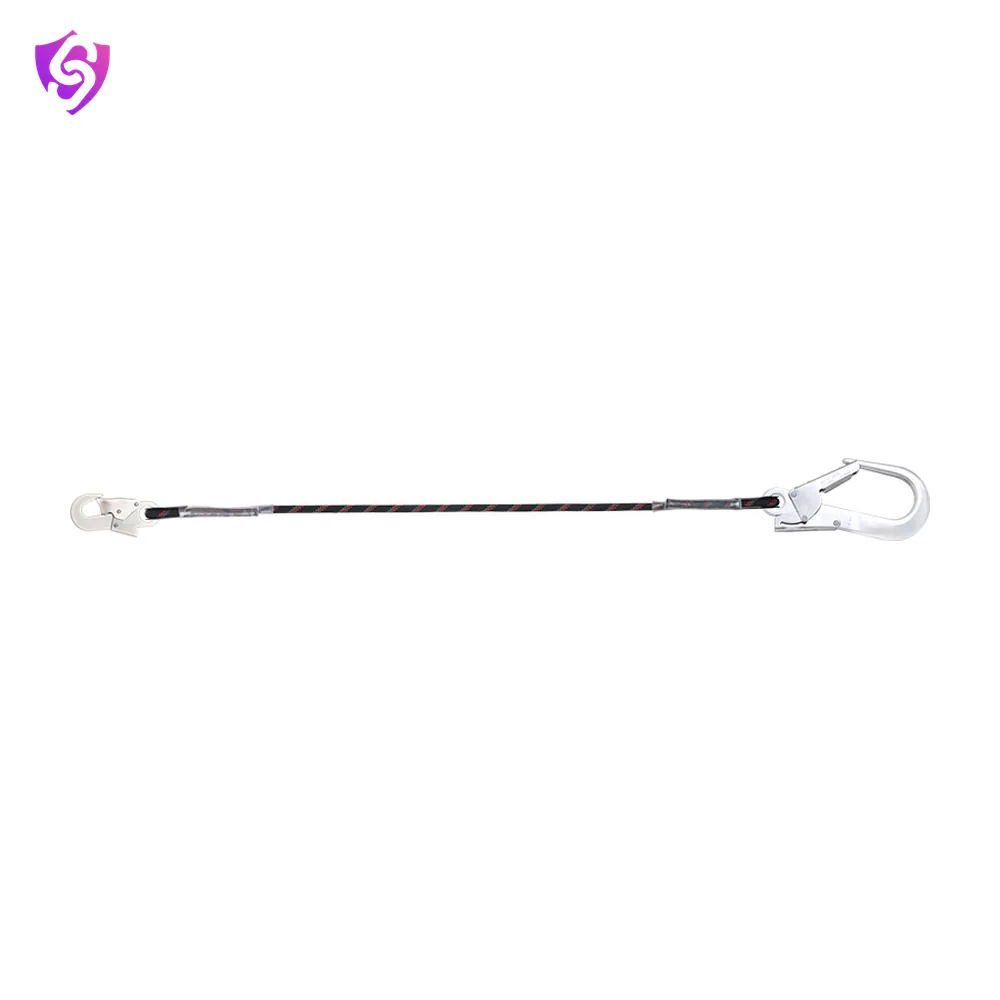Karam Restraint Kernmantle Rope Lanyard with One Side Hook PN121 and Other Side Hook PN136