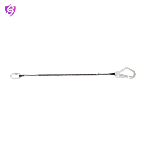 Karam Restraint Kernmantle Rope Lanyard with One Side Karabiner PN112 and Other Side Hook PN131N