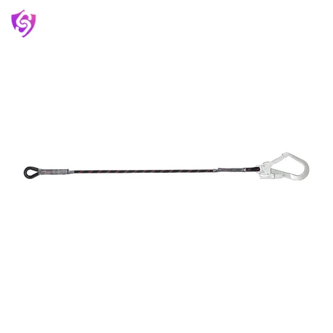 Karam Restraint Kernmantle Rope Lanyard with One Side Loop and Other Side Hook PN131N