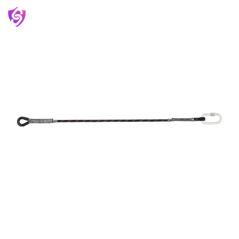 Karam Restraint Kernmantle Rope Lanyard with One Side Loop and Other Side Karabiner PN112