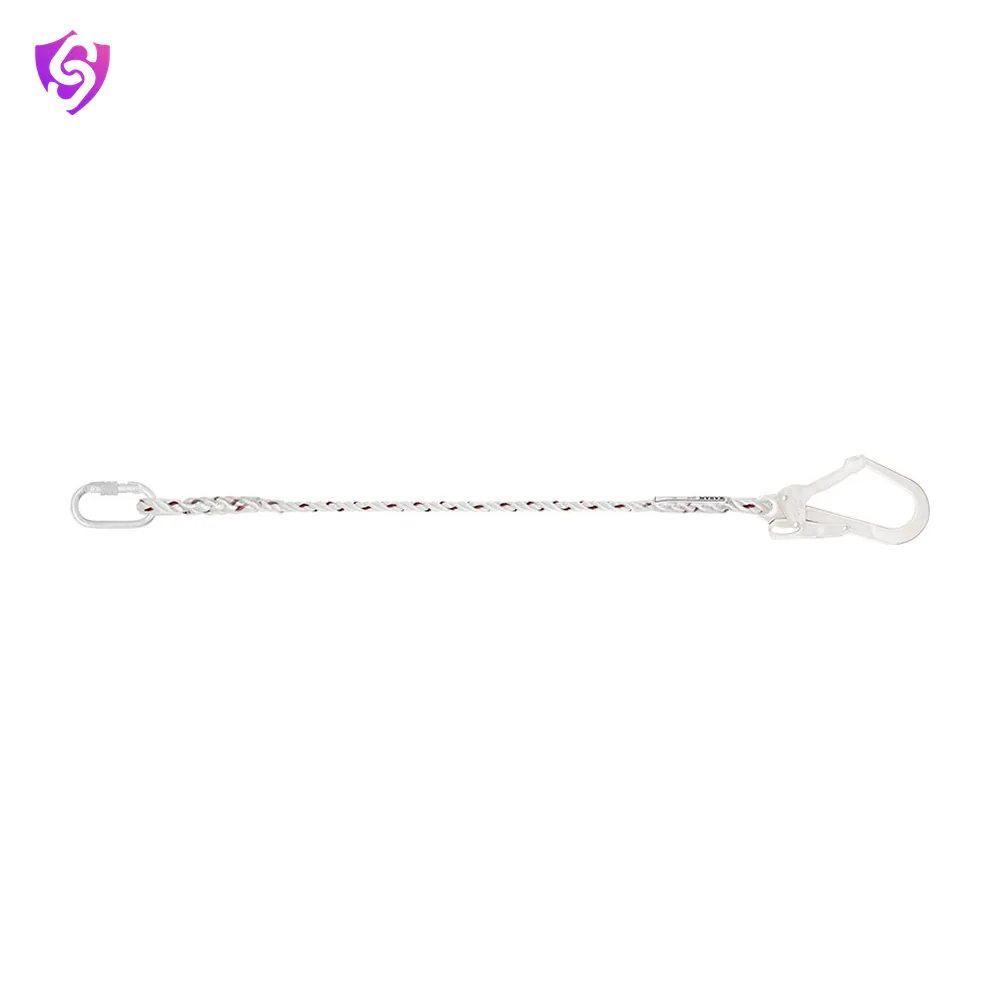 Karam Restraint Twisted Rope Lanyard with One Side Karabiner PN112 and Other Side Hook PN131N