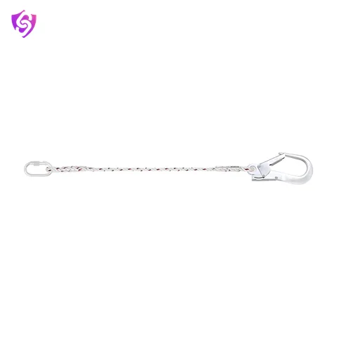 Karam Restraint Twisted Rope Lanyard with One Side Karabiner PN112 and Other Side Hook PN136