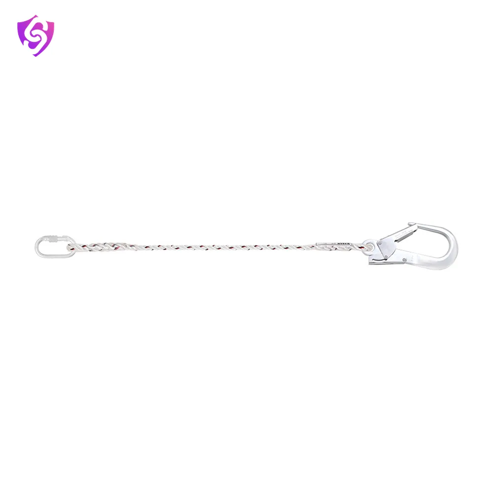 Karam Restraint Twisted Rope Lanyard with One Side Karabiner PN112 and Other Side Hook PN136
