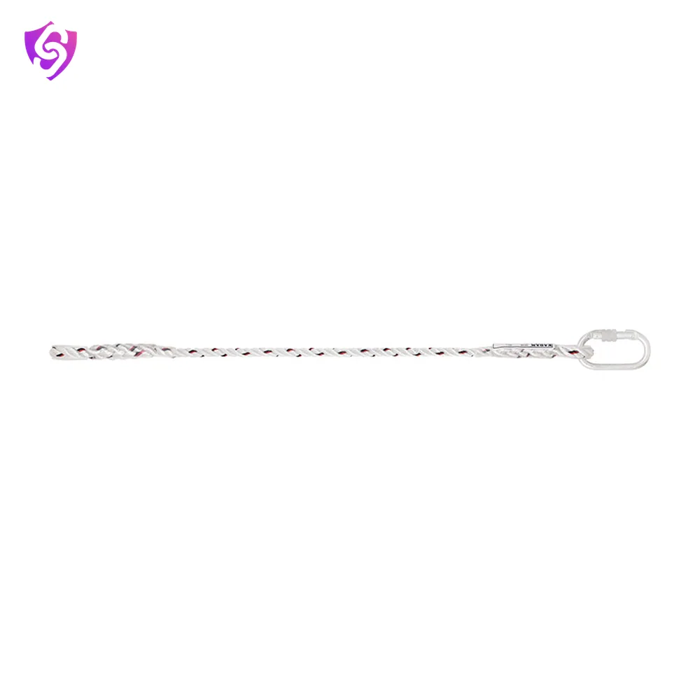 Karam Restraint Twisted Rope Lanyard with One Side Loop and Other Side Karabiner PN112