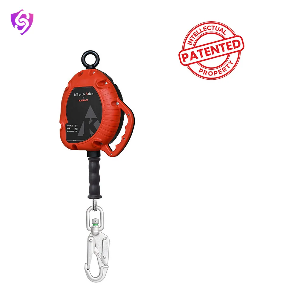 Karam Retractable Fall Arrester SS Wire Rope Block
