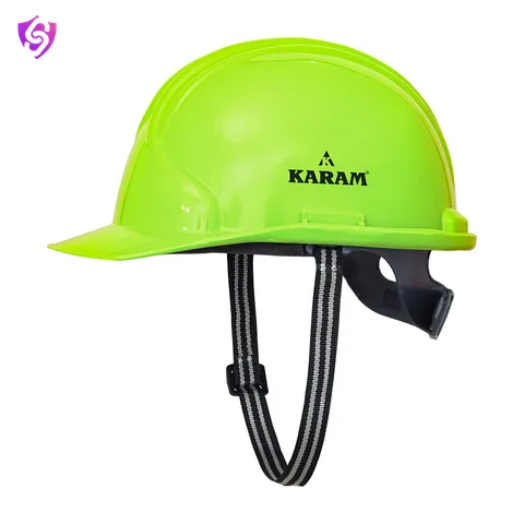 Karam Safety Helmet with Protective Peak and Slider Type Adjustment