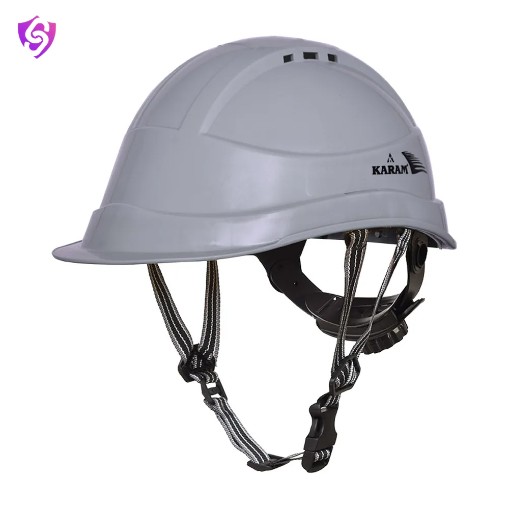 Karam Safety Helmet with Protective Peak with Rachet type Adjustment and Y - type Chin Strap