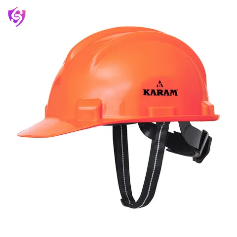 Karam Safety Helmet with Protective Peak with Ratchet Type Adjustment