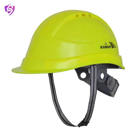 Karam Safety Helmet with Protective Peak with Slider Type Adjustment and Ventilators