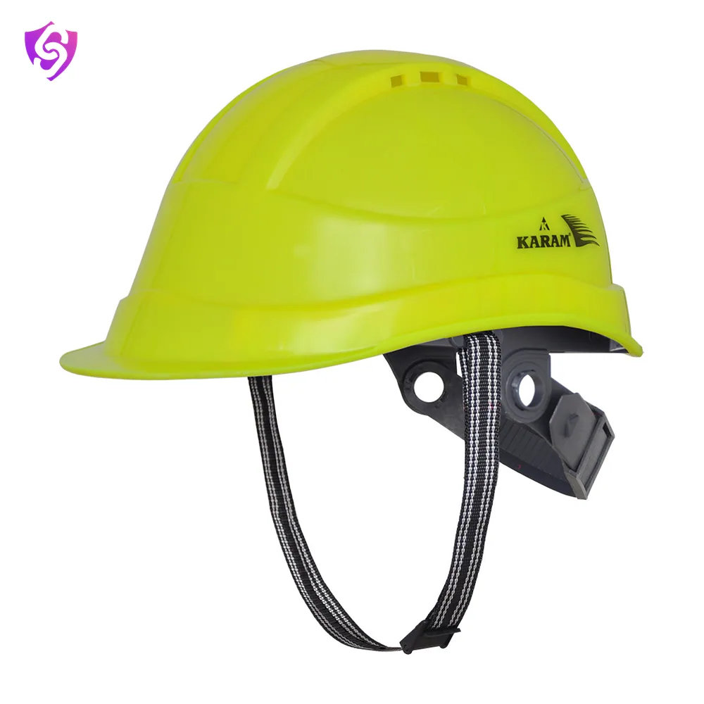 Karam Safety Helmet with Protective Peak with Slider Type Adjustment and Ventilators