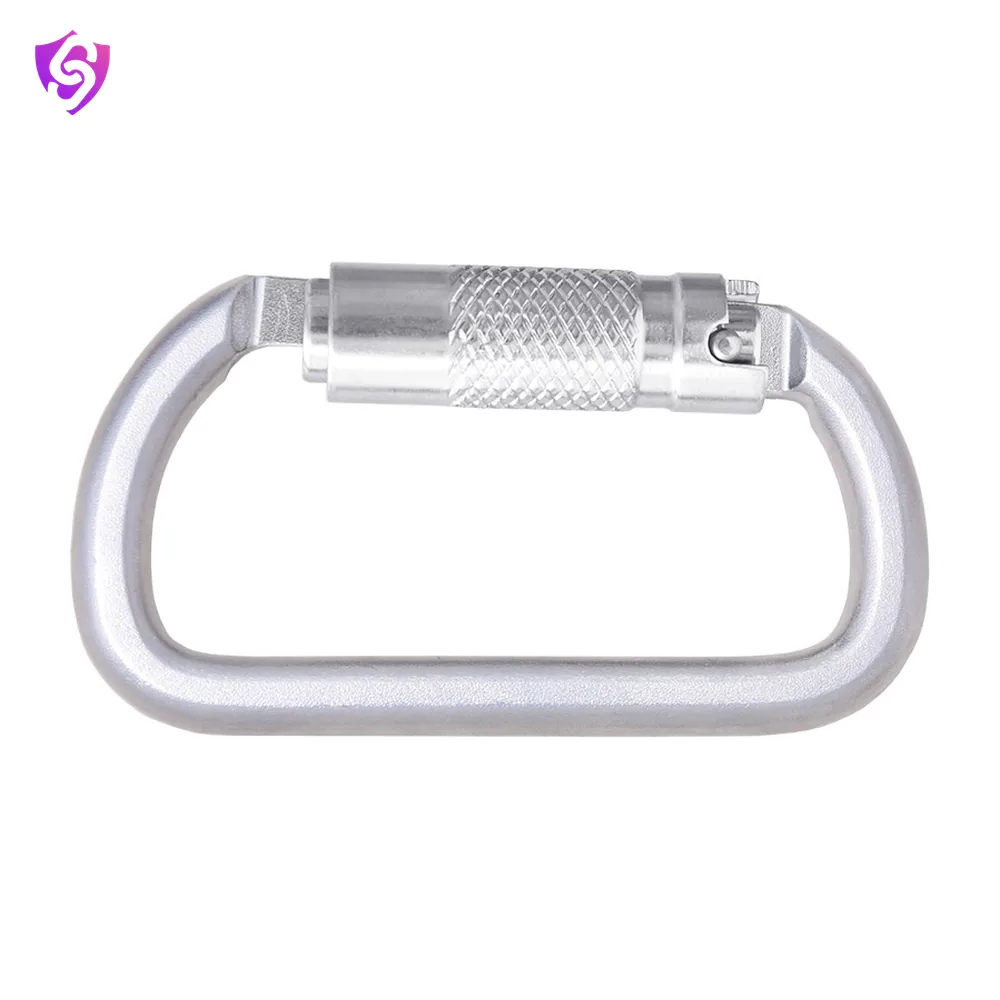 Karam Stainless Steel Triple Action Locking Bulb type Karabiner