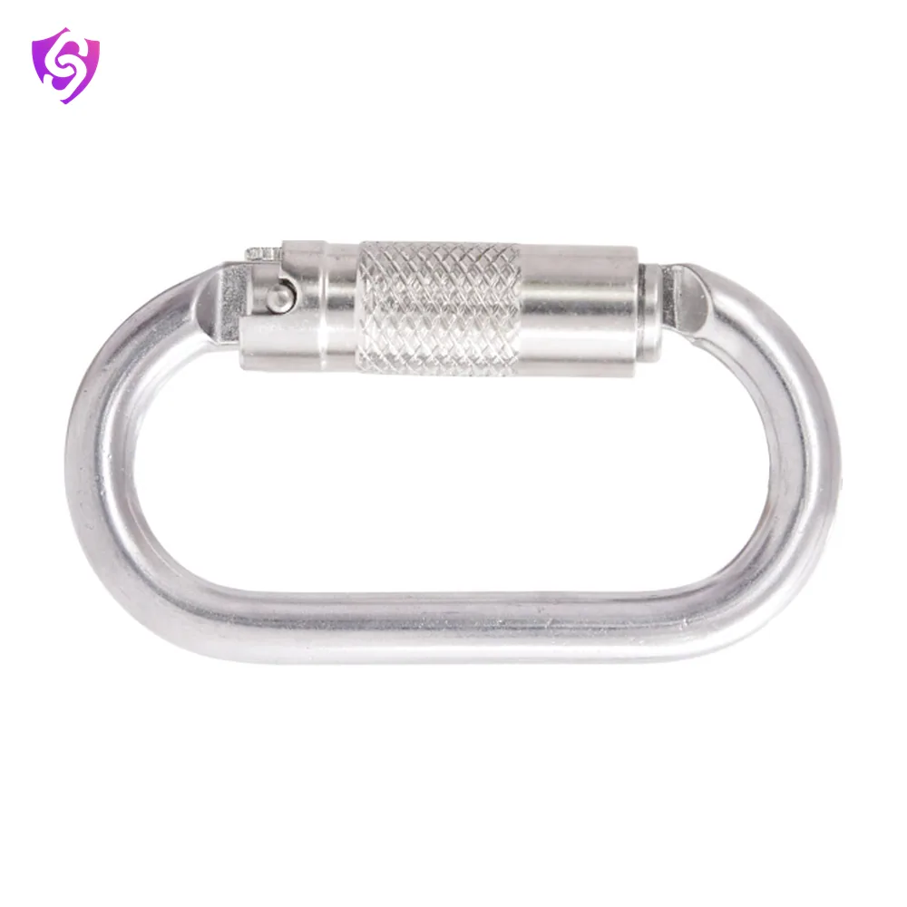 Karam Stainless Steel Triple Action Locking Bulb type Karabiner