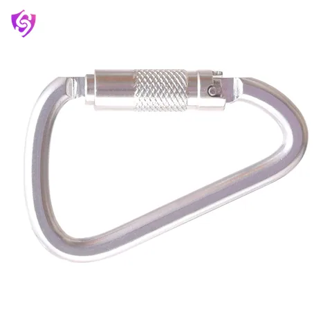 Karam Stainless Steel Triple Action Locking Bulb type Karabiner