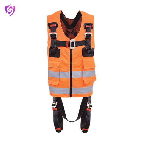 Karam Vest Harness (Reflective Orange) with 3 Adjustment & 2 Attachment Points