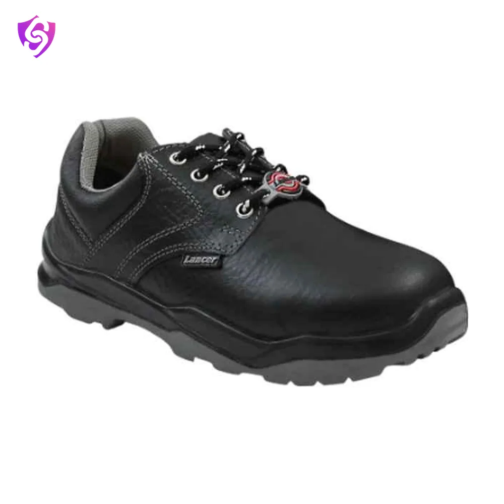 Lancer TP-1003 DD/ST/APL Steel Toe Leather & PU Black safety shoes