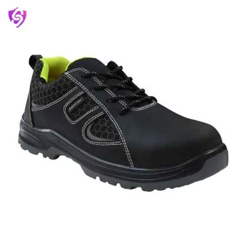 Lancer TP-1111 DD/CT Composite FRP Toe Buff CG Leather & Putek Ex Fabric Black safety shoes