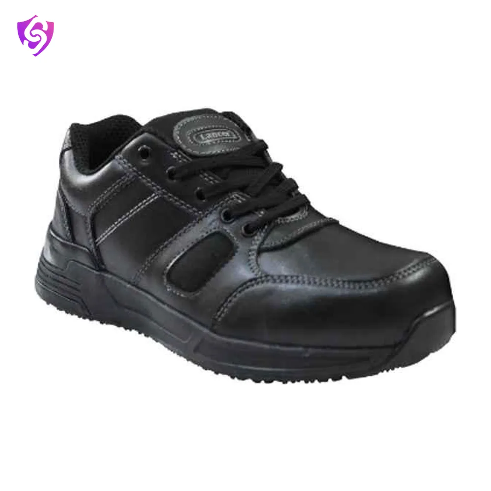 Lancer TP-1201 CT/BLK Composite FRP Toe Micro Fiber & Cardura Fabric Black safety shoes