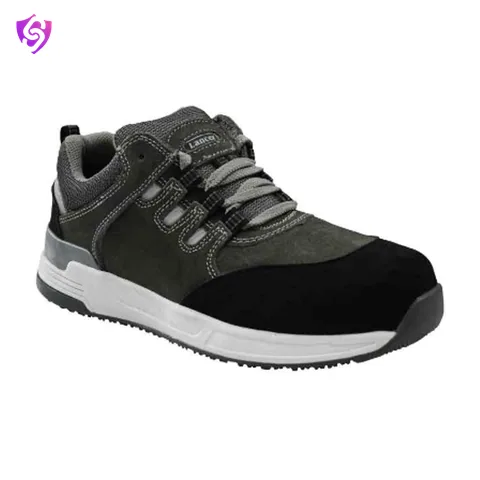 Lancer TP-1203 CT/ BLK-GREY Composite FRP Toe Buff Suede Leather Black & Grey safety shoes