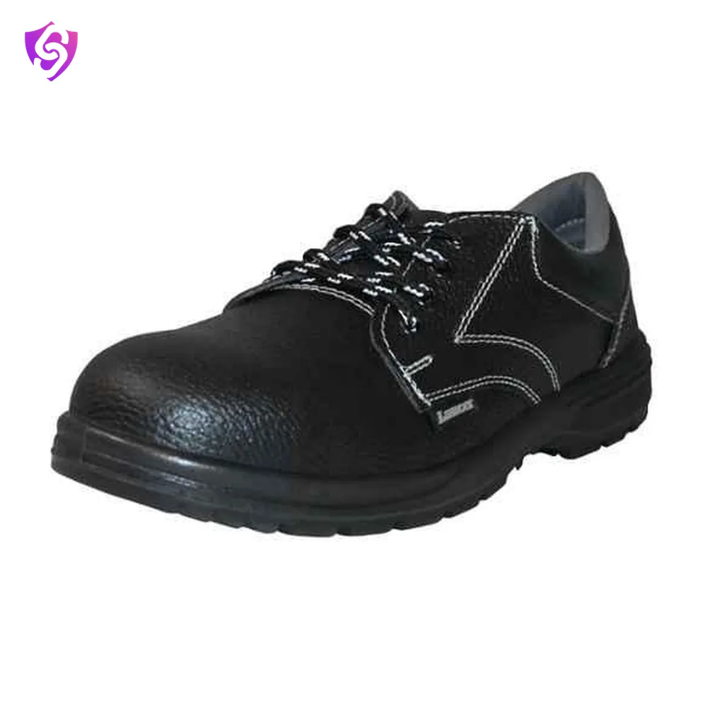 Lancer TP-223 Leather Steel Toe Black safety shoes