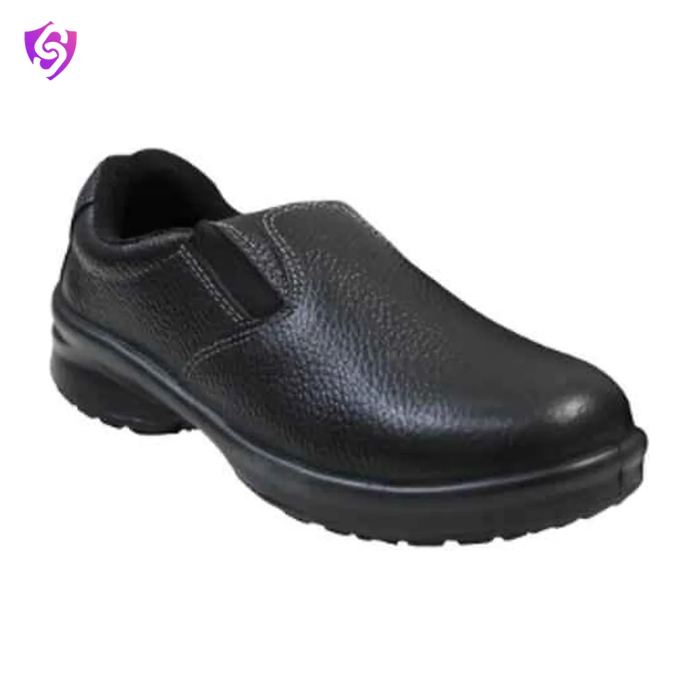 Lancer TP-704 SD/ST Steel Toe Leather & PU Black safety shoes for women