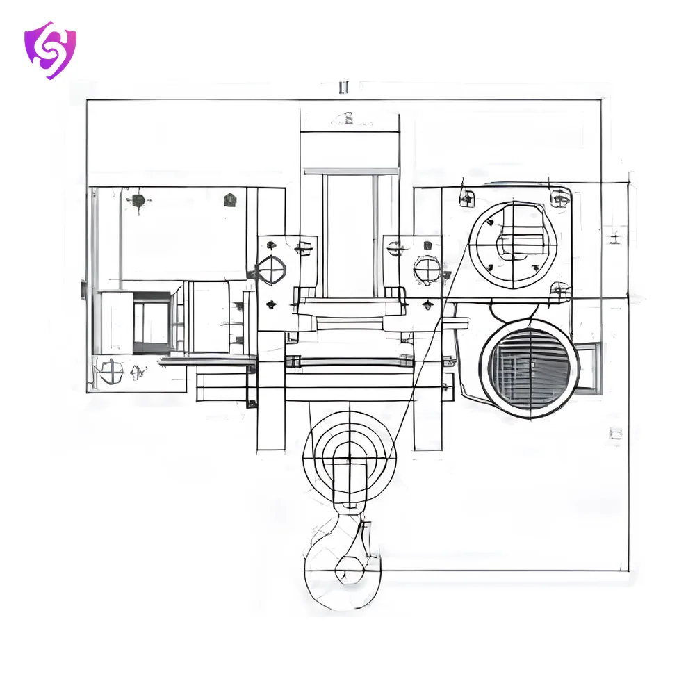 Mega 3.2~20 Ton Single Girder Wire Rope Hoist (DLER Series)