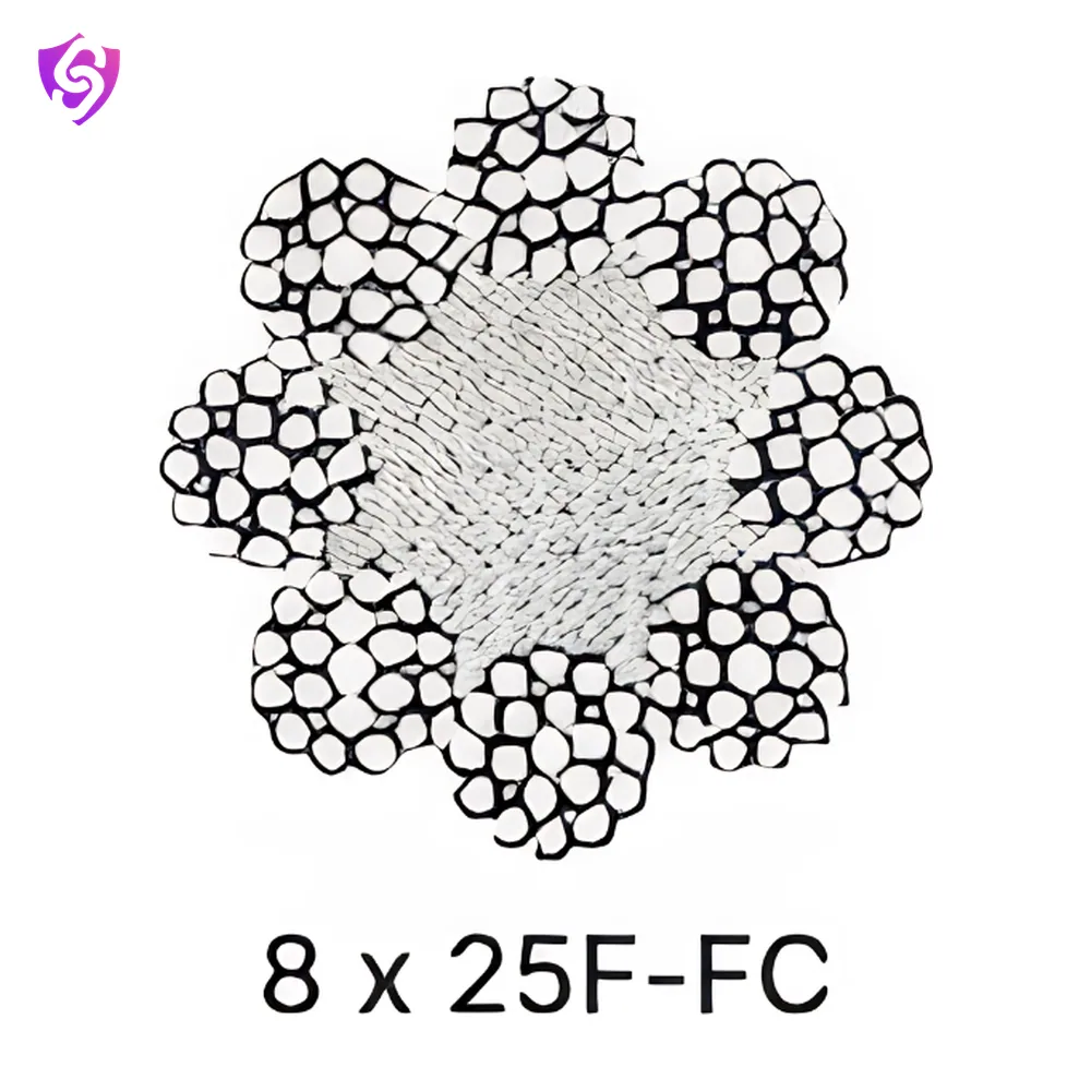 Mega 8 x 25F-FC Wire Ropes
