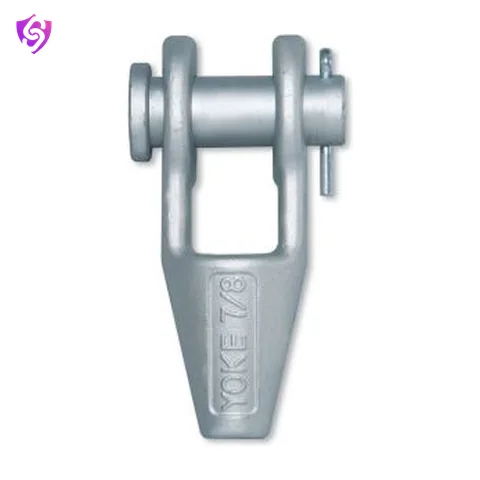 Yoke Forged Open Spelter Wire Rope Socket with Round Pin