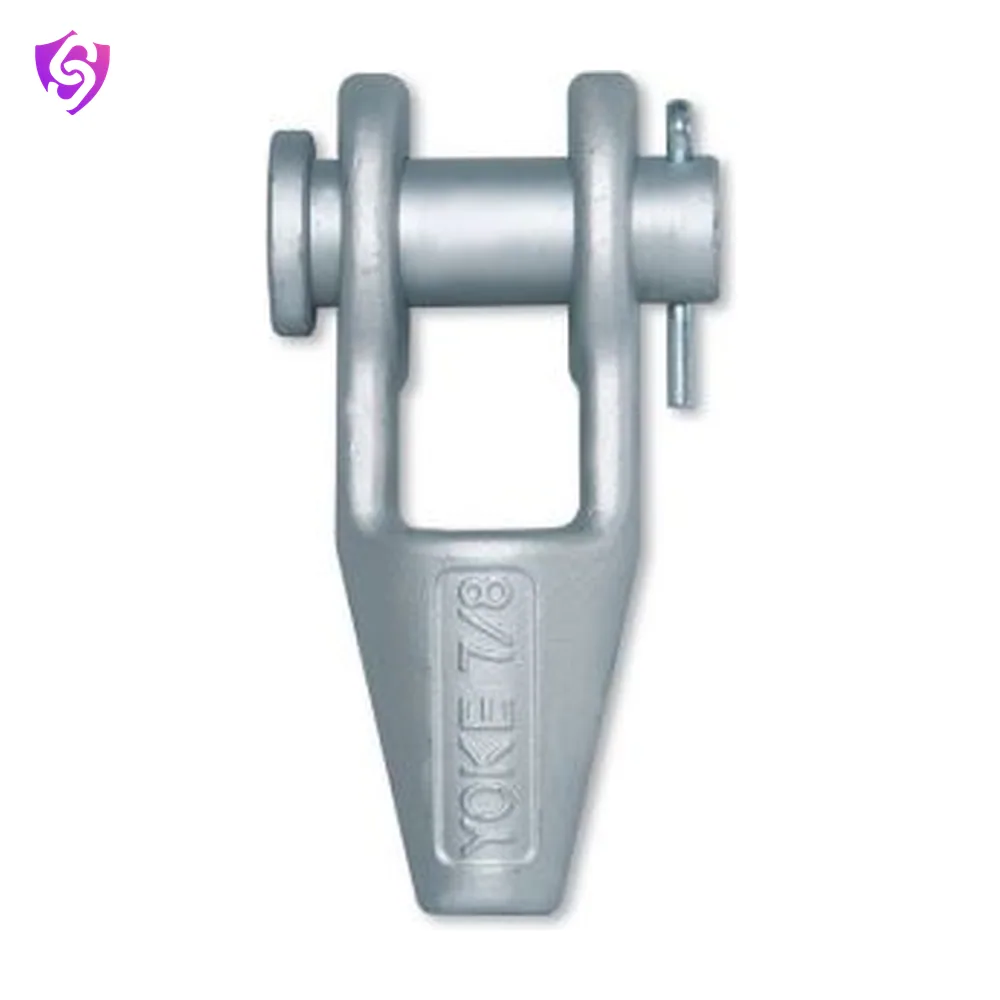 Yoke Forged Open Spelter Wire Rope Socket with Round Pin