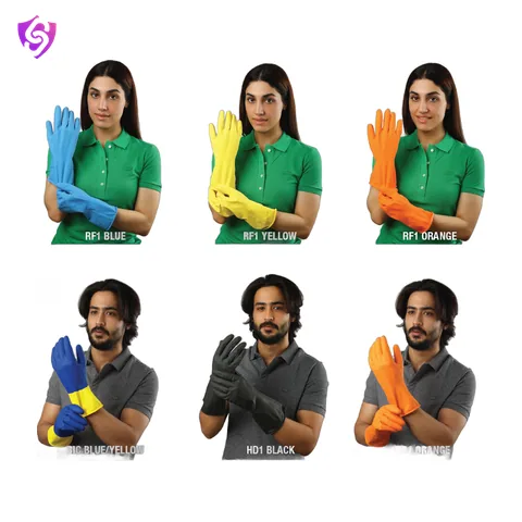 Rifa Latex Flocklined Gloves Light To Medium, Medium To Heavy Duty Gloves
