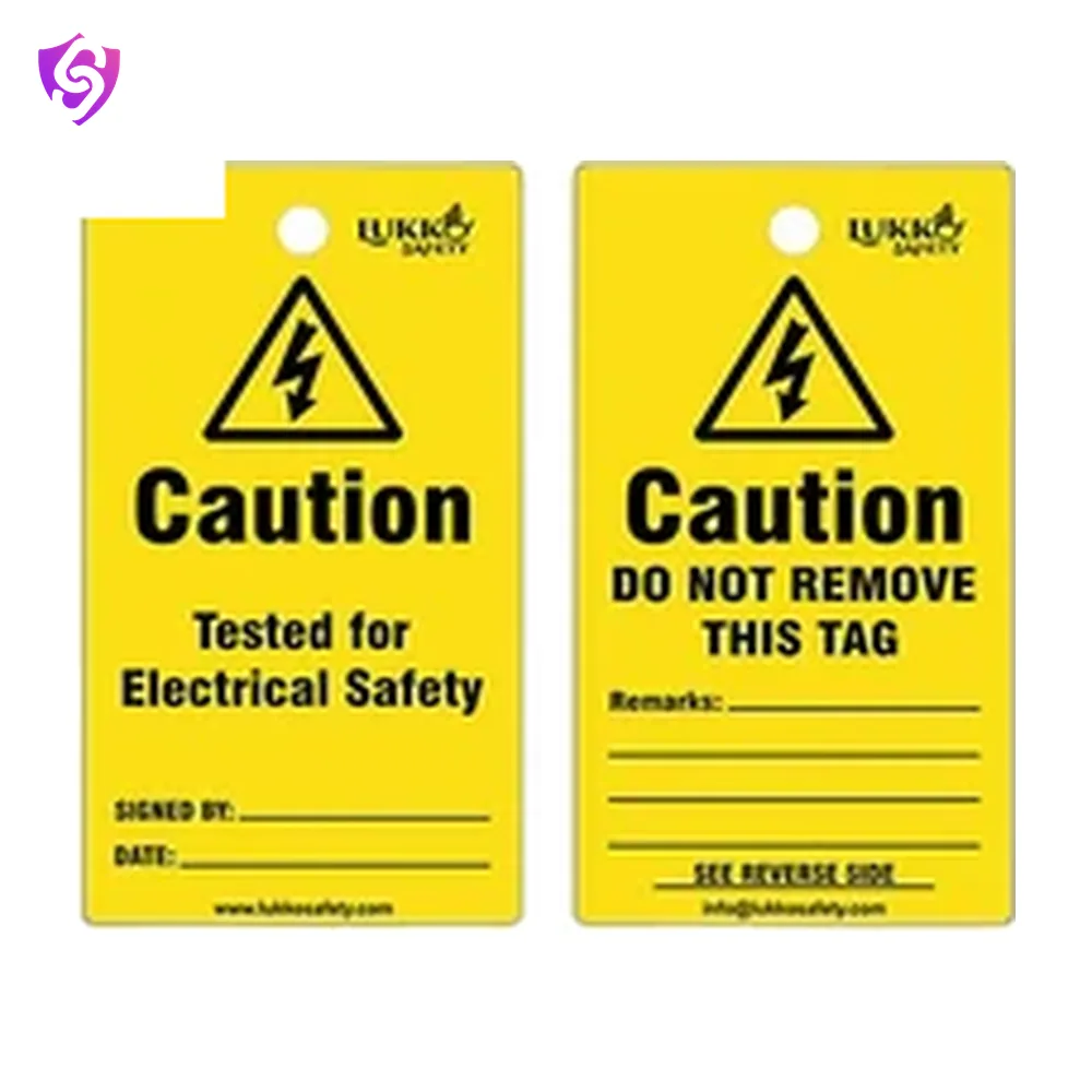 SureSafe Caution Tested For Ele. Safety Tag