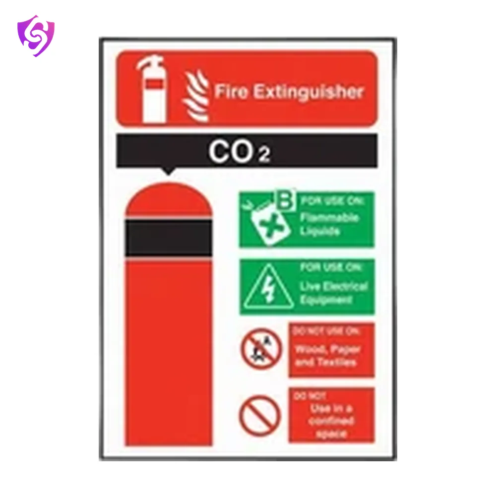 SureSafe CO2 Extinguisher Sticker