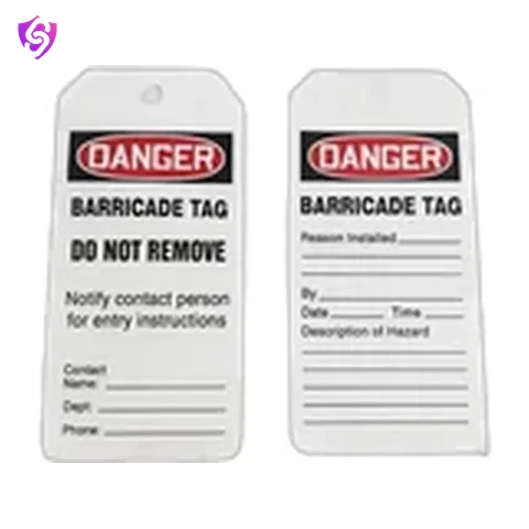 SureSafe Danger Do Not Remove Barricade Tag