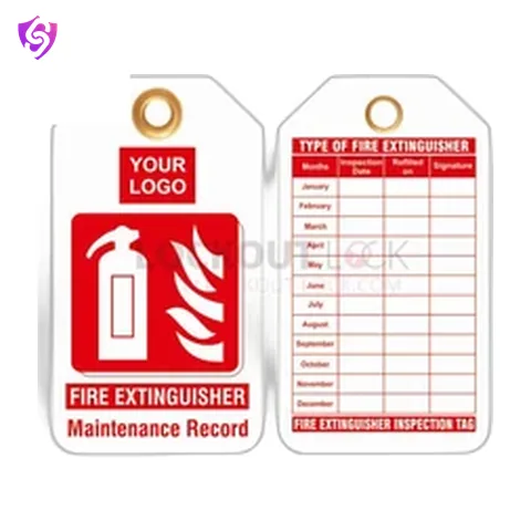 SureSafe Fire Extinguisher Maintenance Tag