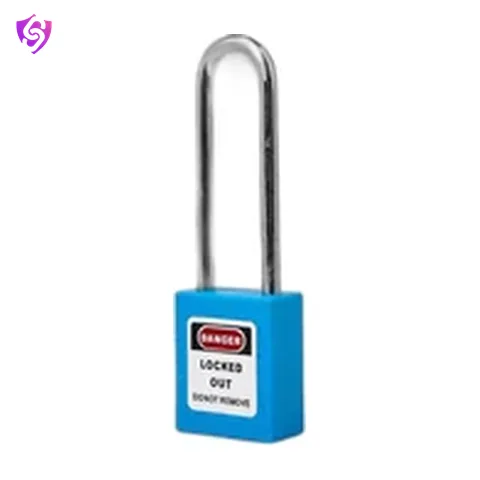 SureSafe Padlock Long Shackle Blue