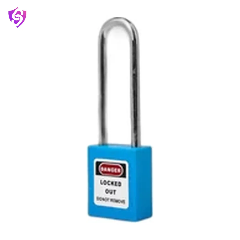 SureSafe Padlock Long Shackle Blue