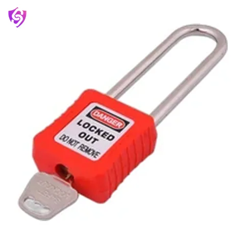 SureSafe Padlock Long Shackle Red