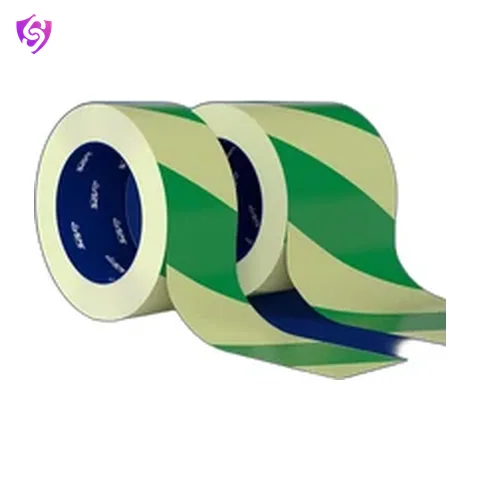 SureSafe Photoluminescent Tape Green Diagonal