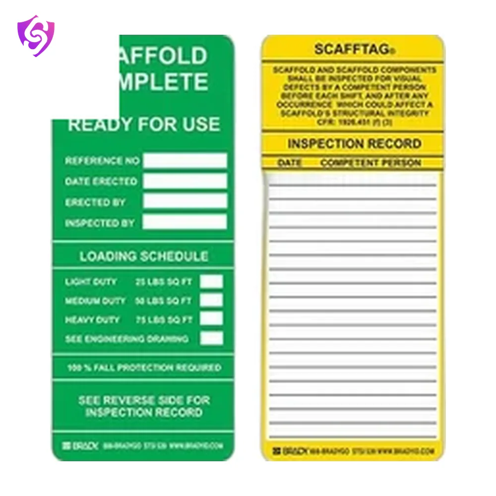 SureSafe Ready To Use Scaffold Tag