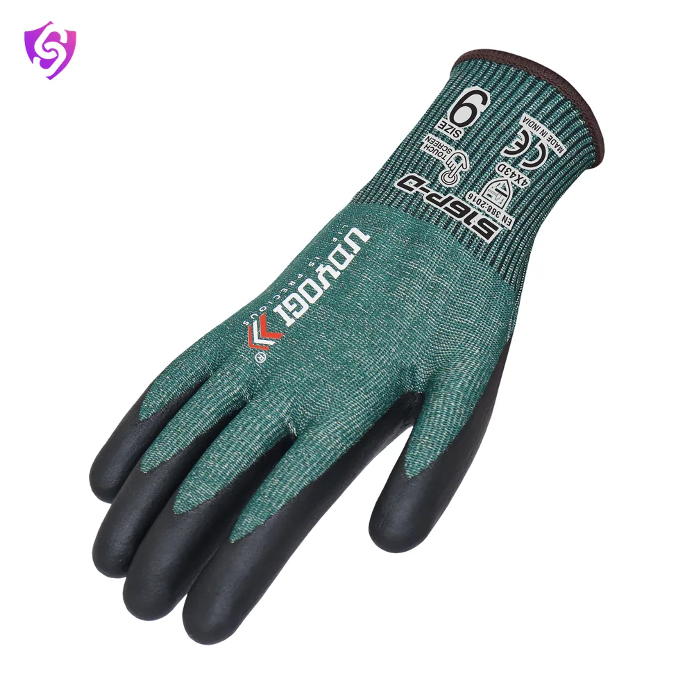 Udyogi 516P D- Double Sandy Nitrile Coated Gloves
