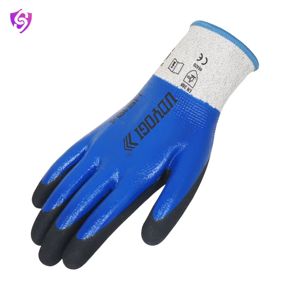 Udyogi H5 104- Double Sandy Nitrile Coated Gloves