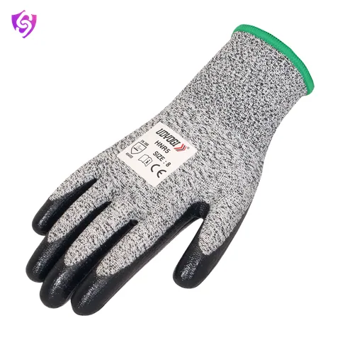 Udyogi HNR5-Glossy Nitrile Coated Gloves